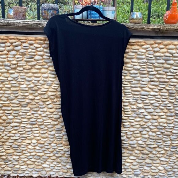 All Saints Sabie Dress Black Wrap Style Ruched Dress. Size 2. New with Tag NWT - Picture 5 of 8
